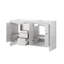 Meuble-lavabo blanc 60 po X P 20 po D, avec plateau en quartz blanc-590675566-590675560