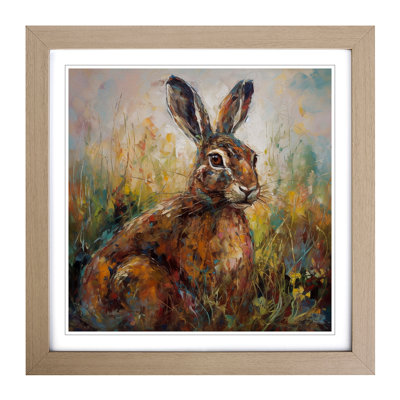 Hare Post-Impressionism No.1 - Framed Print