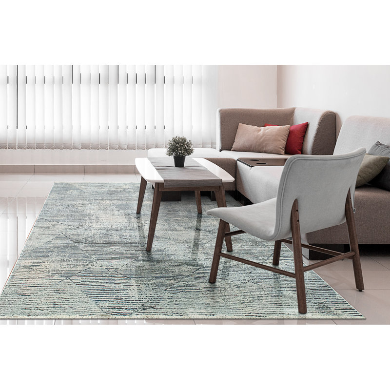 Tapis de zone ivoire Harleigh, Rectangle 7 pi 8 po x 10 pi 7 po