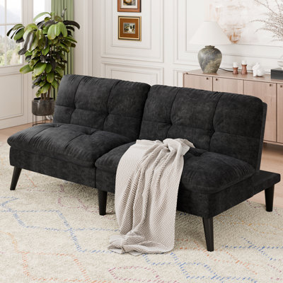 62.2" Upholstered Sleeper Sofa Bed Convertible Futon by George Oliver