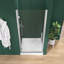 Base de bac de douche à seuil simple 36 po x 36 po en blanc avec ensemble de drain central et couvercle de drain inclus