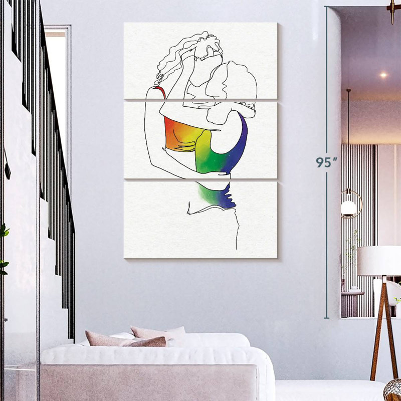 Lesbians In Love, 74" H x 48" W