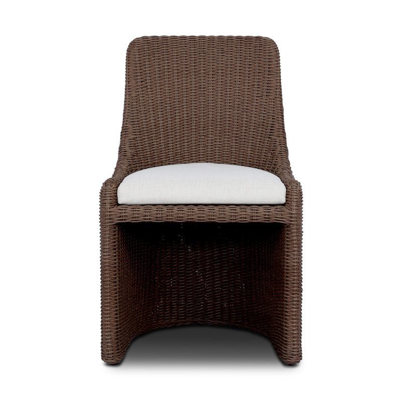 Blaire Outdoor Dining Chair-Arashi Salt, Tanned Weave