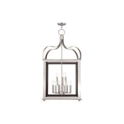 22in 6L + 3L Lantern Pendant Light with Steel Base