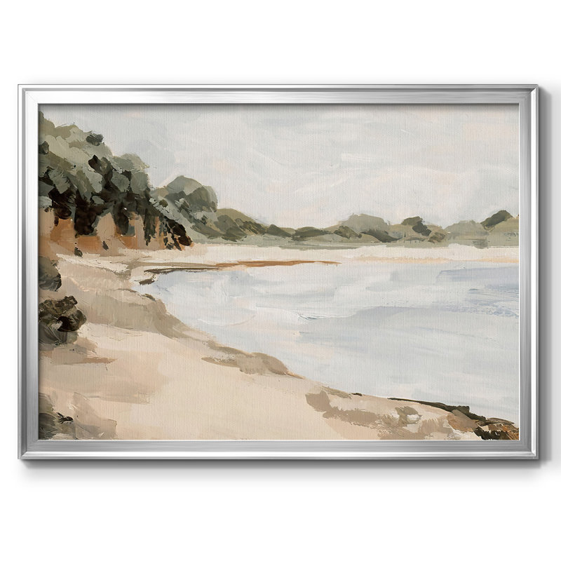 Bluff Bay II, reproduction d'art sur toile, H 14 po x l 20 po x P 1,5 po, Argent