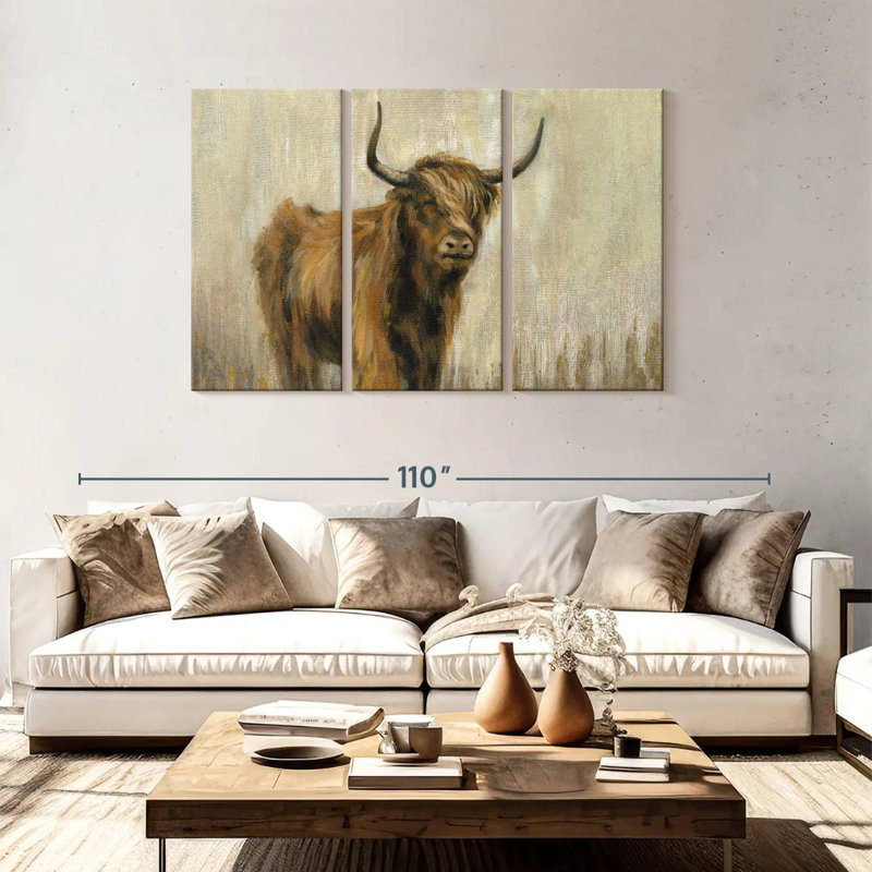 Highland Mountain Cow I, 48" H x 74" W