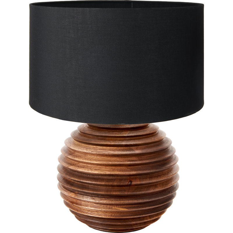 Table Lamp, Poly-Blend, 15.75" H x 11.81" W x 11.81" D, Black
