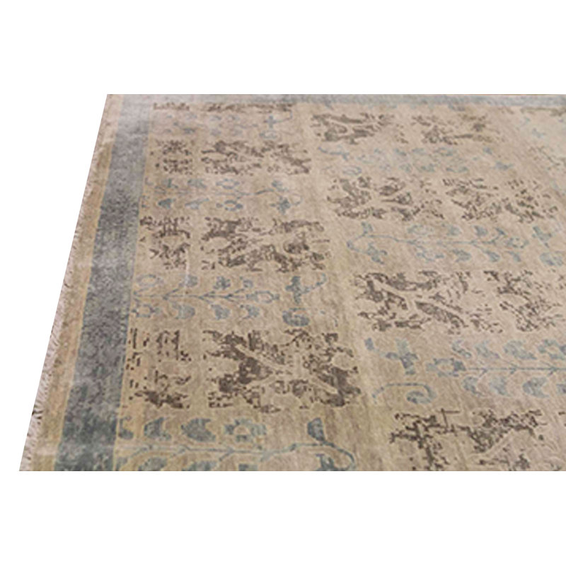 Silk Floral Area Rug