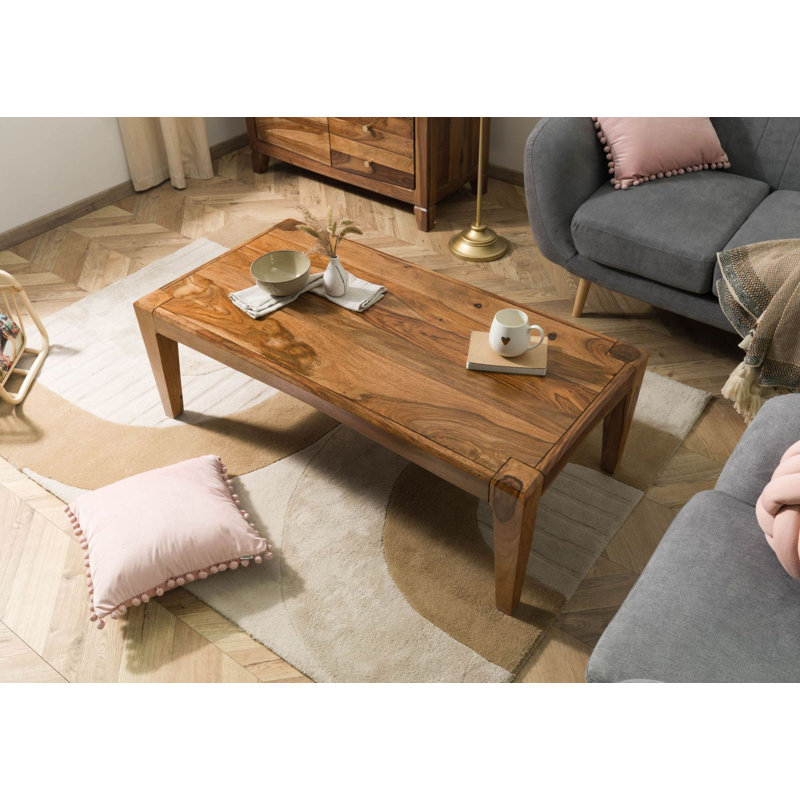 Ancona Solid Wood Four Leg Coffee Table