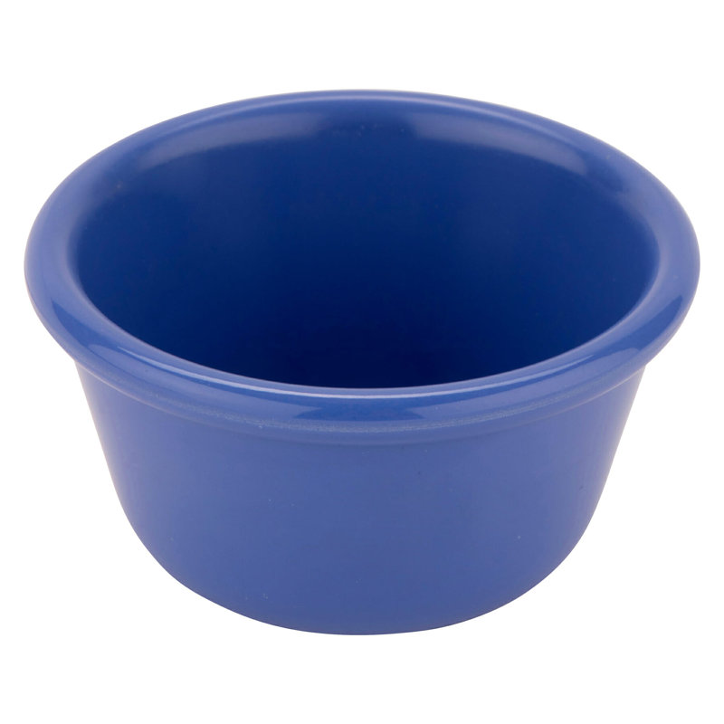 GET Plat de cuisson en mélamine et ramequin, Bleu