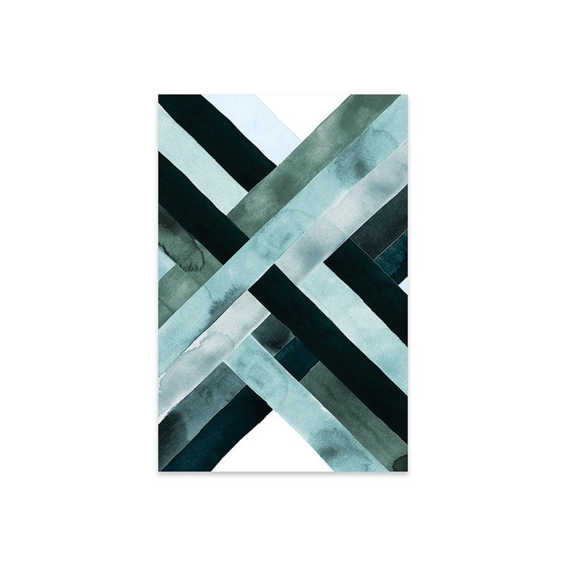 «Watercolor Weave II», reproduction sur verre acrylique, H 24 po x l 16 po x P 0,25 po