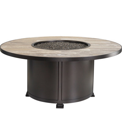 Santorini Iron Outdoor Fire Pit Table