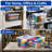 Basicwise Plastic Organizer Box Set - 6 Pack Stackable Clear Totes with Snap Handles, Latching Lid, Transparent Containers for Home, Garage, Closet, Office Organization - Durable Storage Solution