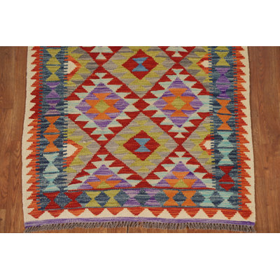 South Western Wool Kilim Oriental Rug 3x5