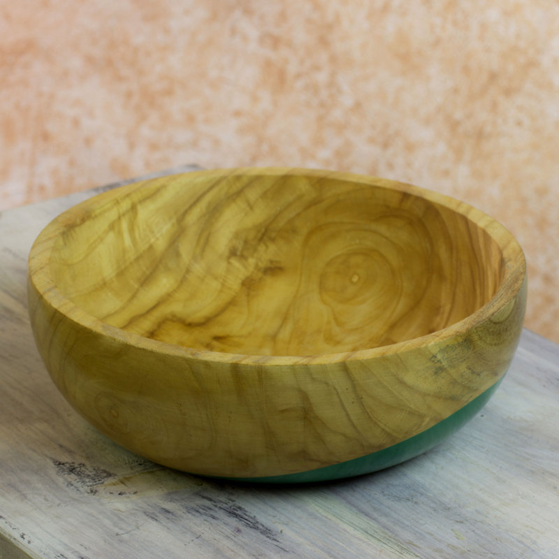 Union Rustic Trommald Wood Serving Bowl