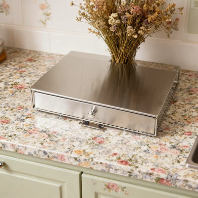 Organisateur de tiroir à café Nifty, porte-cafetière à roulettes en acier inoxydable pour K-Cups, peut contenir 36 dosettes, accessoire de comptoir de cuisine peu encombrant