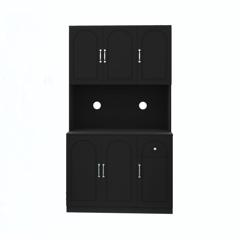 Armoire de rangement de 71 po avec comptoir pour four à micro-ondes 71 po
