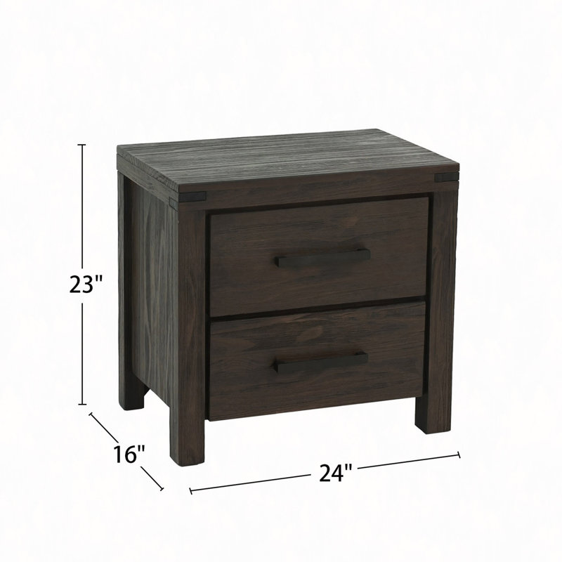 Nightstand, 2 Drawers Nightstand