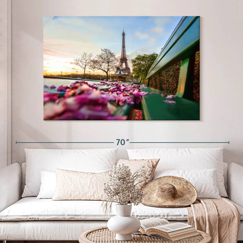 Ravi Eiffel Towel In Spring, 34" H x 51" W