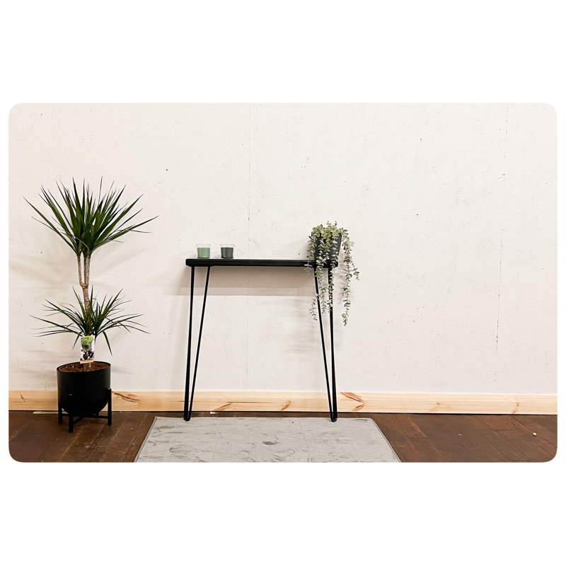 Esiah Solid Wood Top Console Table, 90 H x 80 W x 15 D cm
