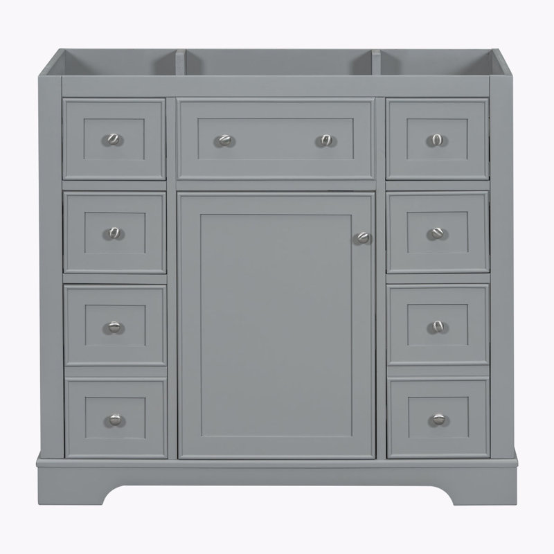 Bases de meuble-lavabo de salle de bain sans lavabo supérieur, Gris