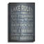«Lake Rules» par Erin Clark, art mural en métal-1382968638
