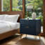 Table de chevet bleu nuit-1894855999