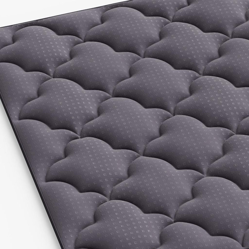 Surmatelas en coton 2 po gris foncé