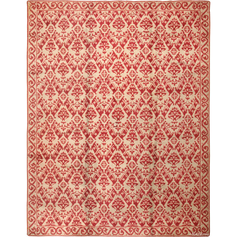 Magnifique tapis espagnol rétro de grande taille