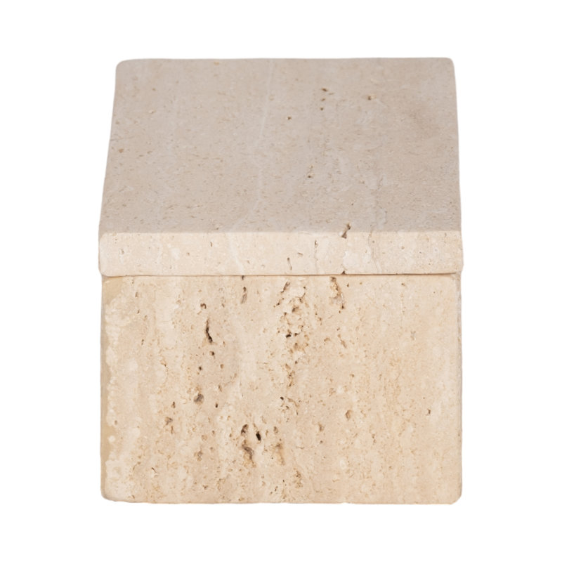 Marble Decorative Box, 3" H x 6" W x 4" D