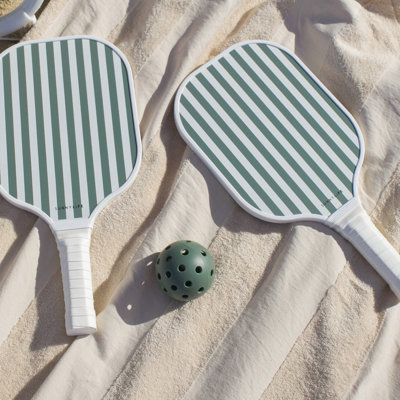 Sunnylife: Pickleball Set - The Vacay - Outdoor Sport, 2 Player Trendy Game