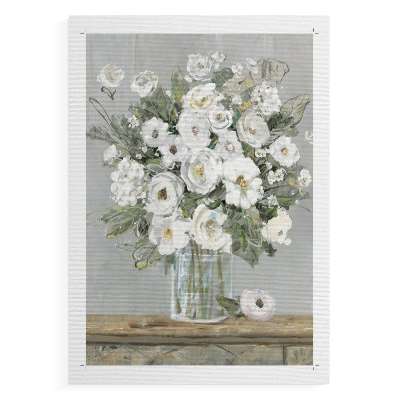 Cottage White II - impression sur toile seulement - non encadrée, H 27 po x l 18 po