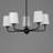 Areia 5 - Light Steel Dimmable Chandelier-1621617568
