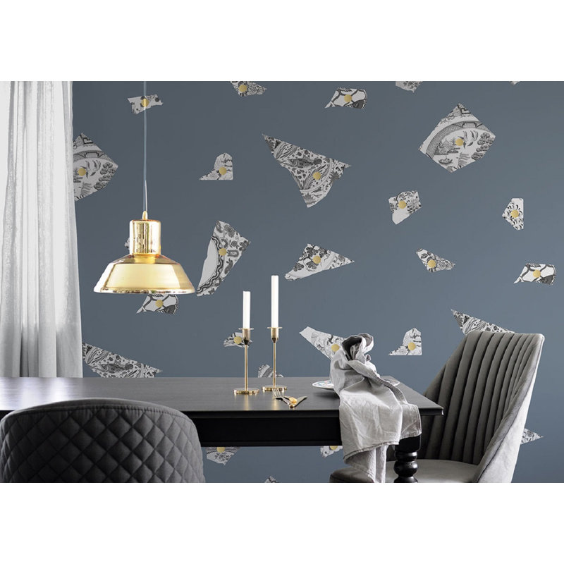 Harleston 10m x 52cm Matte Paste the Wall Wallpaper Roll,  White/Grey