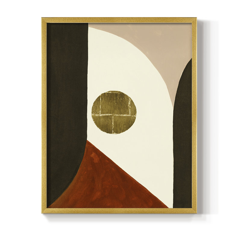High Notes I, reproduction encadrée - bois massif, H 20 po x l 16 po, Or