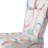 Blue And Brown Circle Pattern - Velvet Upholstered Patterned Accent Side Chair
