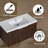 36'' Single Bathroom Vanity with Poly Marble Top