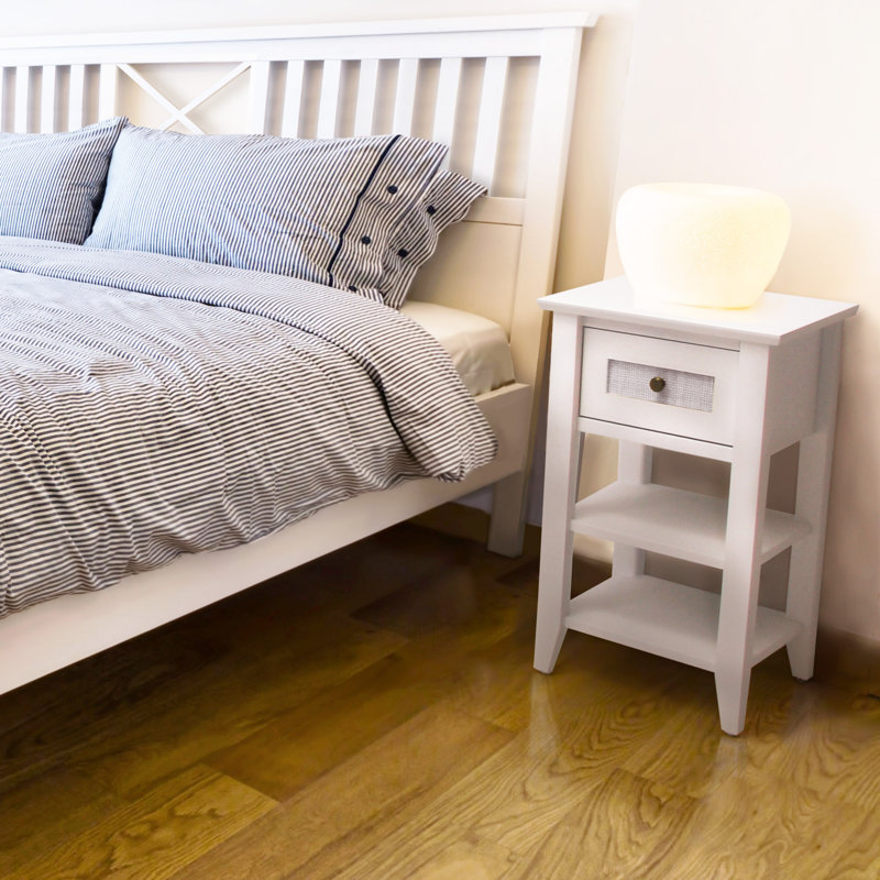 Feldspar 45cm W Solid Wood Bedside Table