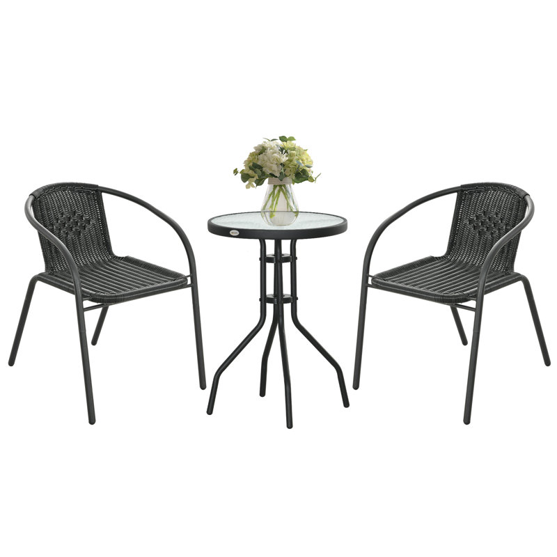 Wicker 2 - Person Garden Lounge Set
