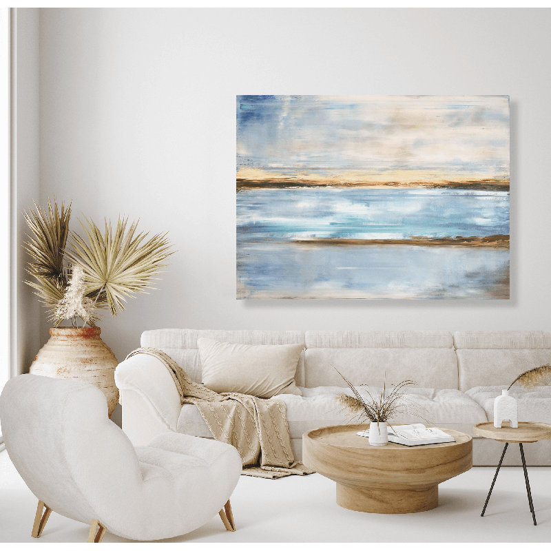 Crystal Blue By John Beard - Artist Enhanced Canvas Print Print by John Beard, 40" H x 60" W x 1.5" D