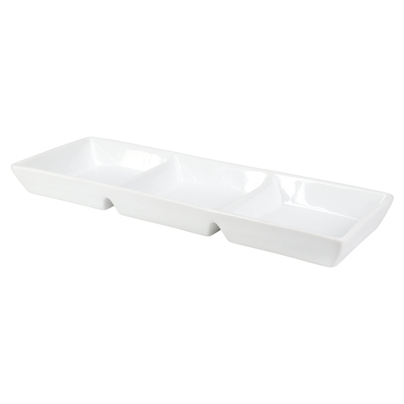 BIA Cordon Bleu Porcelain 3-Section 14" Serving Dish