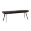 Banc à coussin capitonné chameau et noir-1443449354