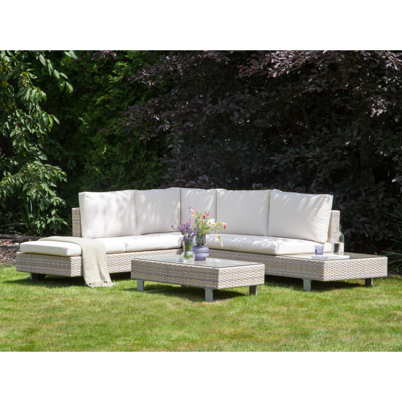 Binetta Wicker 5 - Person Garden Lounge Set with Cushions