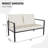 Outdoo Wicker Aluminum Loveseat With Cushion-1282158233