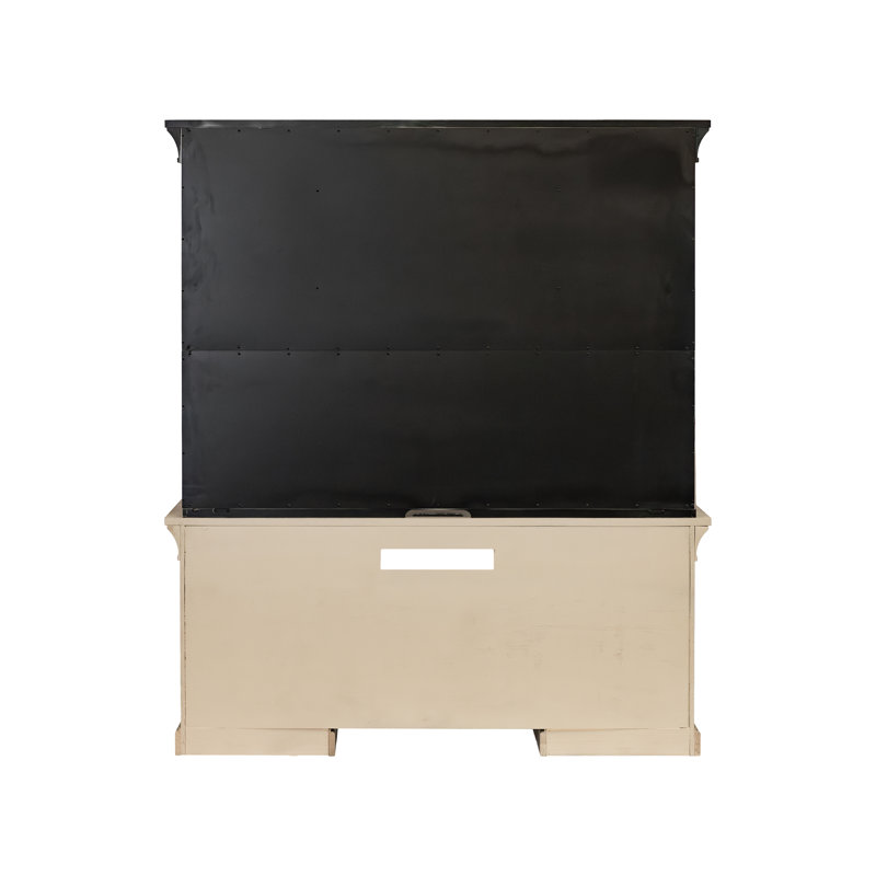Bureau de direction traditionnel en bois, huche de rangement de bureau avec portes, brun, Brun
