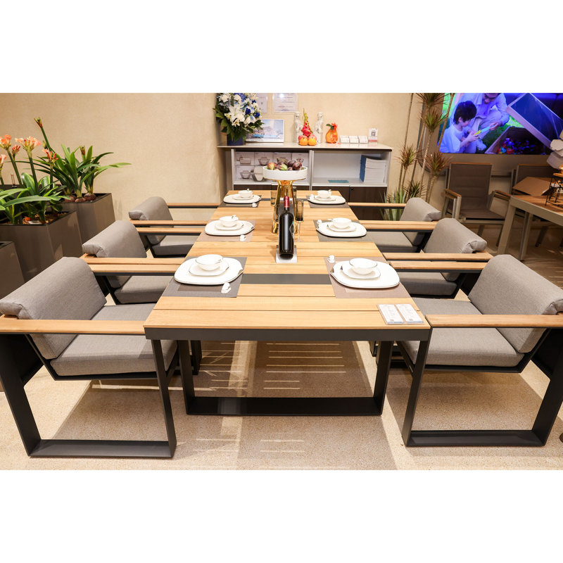 Cambusa Outdoor 9 - Piece Dining Set with Cushions