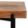 Consdan Side Table Solid Fir Wood - Metal Frame, 2-Tier End Table for Living Room/Bedroom/Office