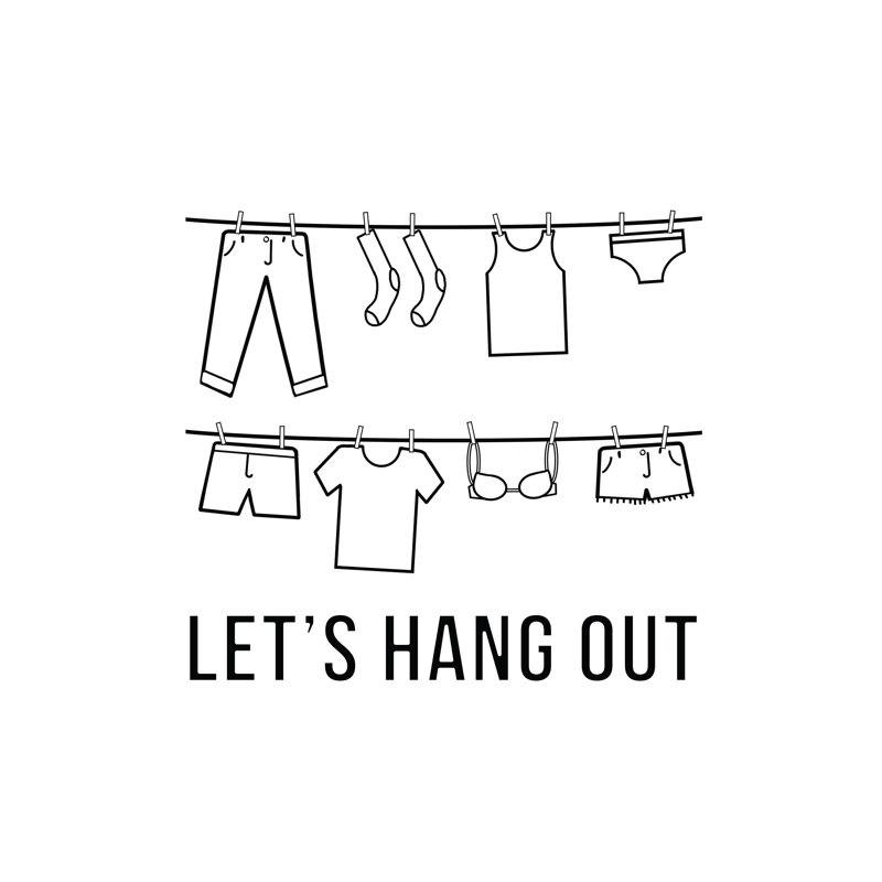 Hang Out - Wrapped Canvas Painting, 51cm H x 51cm W x 3.8cm D