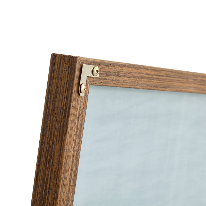 Miroir Quinnisha, H 59 po x l 15,7 po, Gris, Bois massif