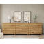 Ensemble de mobilier de chambre à coucher Lysiane, grand lit à baldaquin en bois massif et commode 106 po avec 9 tiroirs-144353605